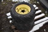 pair of Carlisle 23 x 10.50-12 ag tires on 5 lug rims
