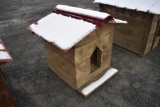 Hand made Red Roof Dog House
