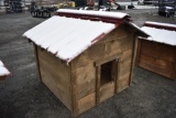 Hand made Red Roof Dog House