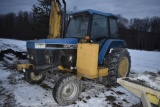 New Holland 6640 Tractor with side hill mower