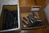 2 boxes of threaded tool holders and a couple reamers