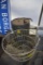 Antique Oil Barrel and Egg Basket