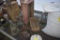 Coca cola Crate, 2 antique blow torches, 3 wooden boxes, and old headlight with old headlight holder