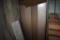 neat metal cabinet with bifold sliding doors