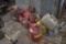 14 misc size gas cans and one outboard motor fuel cell
