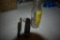Thomas Edison Battery Oil Bottle and two knives