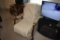 2 upholstered chairs and picture