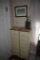 2 Skinny Dressers with picture and lantern for candle