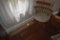 Primitive little bench and wooden chair