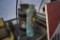 old Fire Extinguisher and milk can without lid