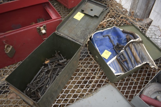 Two Metal Boxes with Allen Wrenches