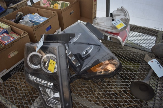 2014 Ford F150 Spyder After Market head lights and stock tail lights
