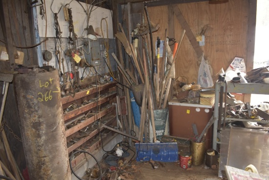 Contents of corner of barn