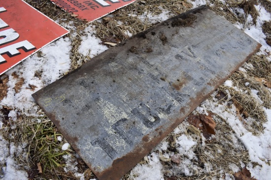 Truck Crossing sign that’s is really faded