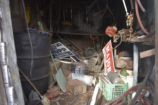 Contents of white Shed