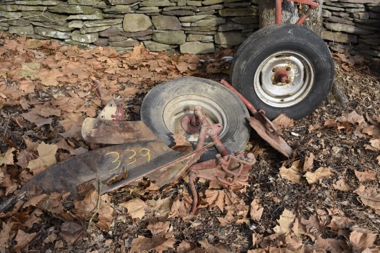 group with Plow Shear, 2 Transport tires, and disc coulter