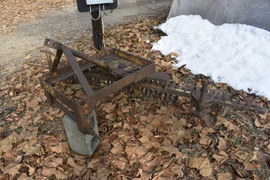 3 point rock Rake
