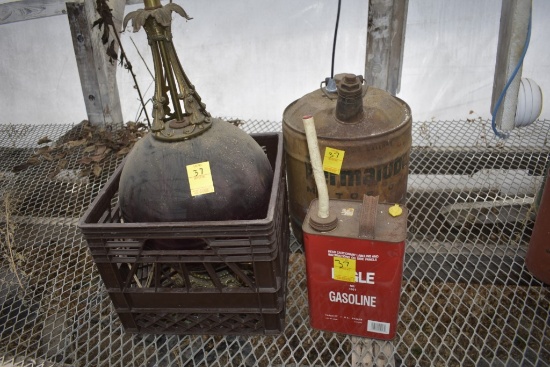 PermaLube Oil Can, Fagle gas can and unique shaped lamb