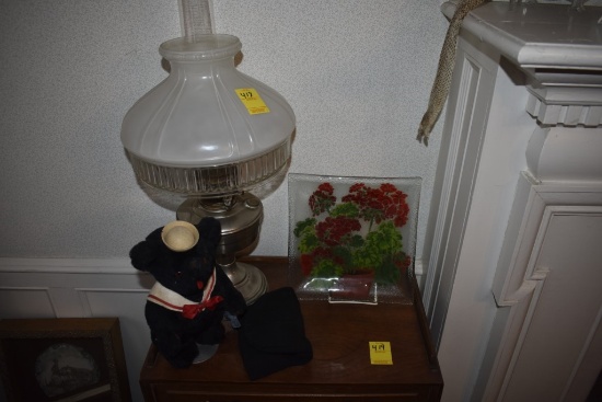 Lamp, bear, dish