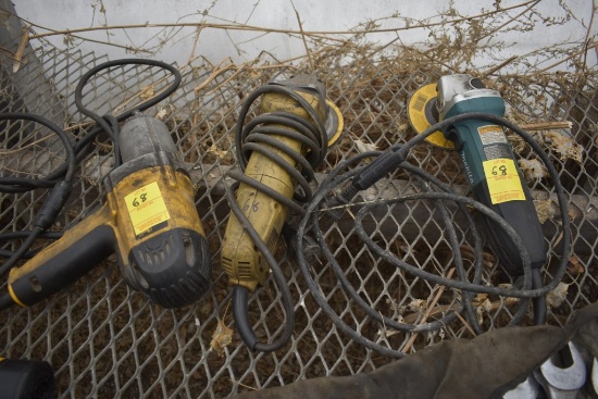 DeWalt Electric impact and angle grinder and a Makita Angle Grinder that looks hardly used