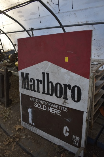 Marlboro Cigarettes double sided advertising Pricing sign