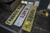Pansies, Plants, and cabbage plants signs
