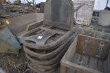 9 vintage wooden folding chairs