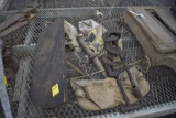 2 pipe cutters, nails pouches, and small shelf