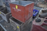 Coca Cooler without lid, Advertising box and two plastic soda carriers