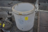 Acorn Wares 6 gallon crock with wire handles with intact wooden Grips