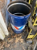 Valvoline metal barrel