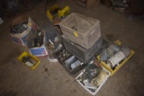 Group of hardware, some old tools, electrical items, piping items, etc