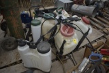 6 back pack Sprayers and one small pump sprayer