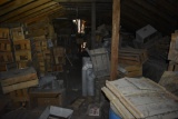 Contents of barn upstairs closest to the road