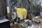 Cima LT600 Tank and air power unit on frame for Sprayer