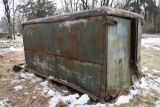 Green Storage body full of fruit crates