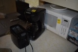 Kenmore Microwave, Proctor silex coffee pot and toaster
