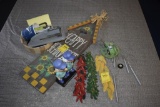 group of Knick knacks and wall hanging items