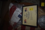 American Flag that was flown over the capitol on January 7th 2000