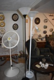 2 standing lamps