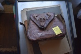 neat alligator skin purse