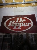 Metal Dr. Pepper sign