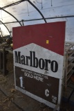 Marlboro Cigarettes double sided advertising Pricing sign