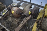 American standard Corn Stabber and electric motor on piece of wood