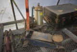 Floor Jack and some kind of Pump unit with electric motor