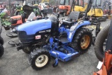 New Holland TC 18 Tractor with Mower Deck and Front blade