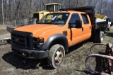 2008 Ford F550 Dump Truck with Plow