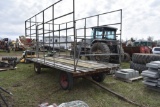 16' long Metal Pipe hay wagon