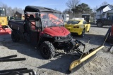 Mahindra XTV 750L Utility Vehicle with Snow Plow