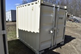 New 8' x 6 1/2' container with side door and window